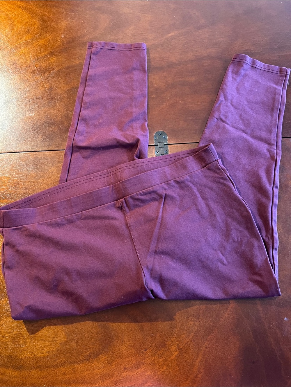 a.n.a burgundy Stretch High-Waist ponte pant Leggings